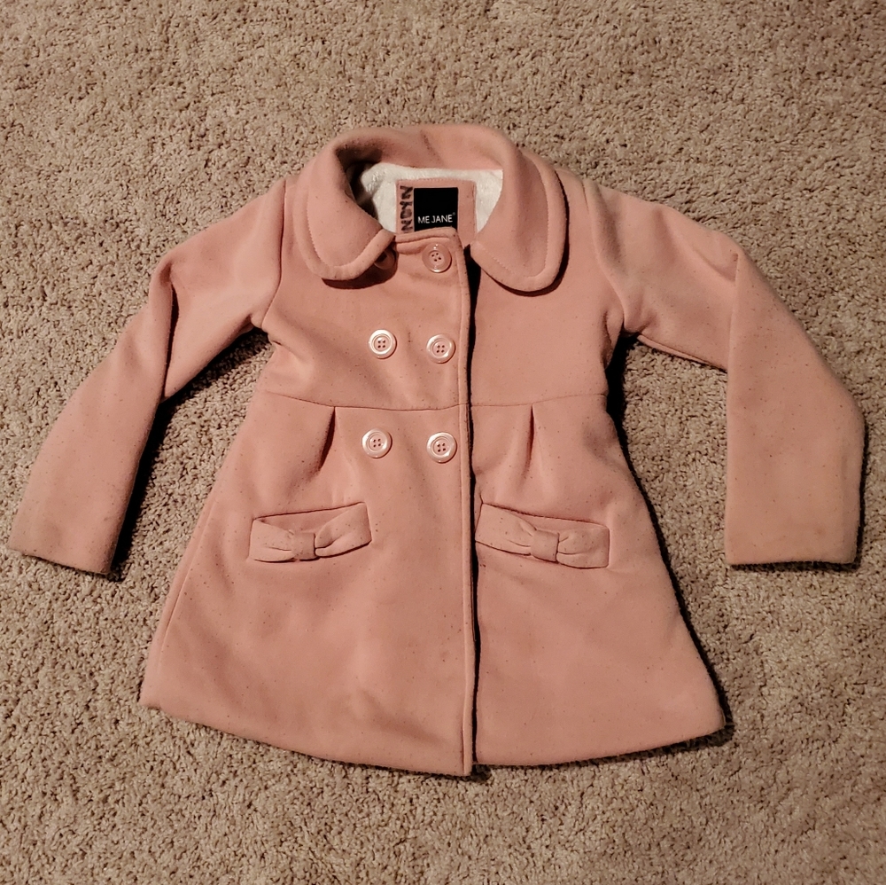 Me Jane Girls Pink Pea Coat